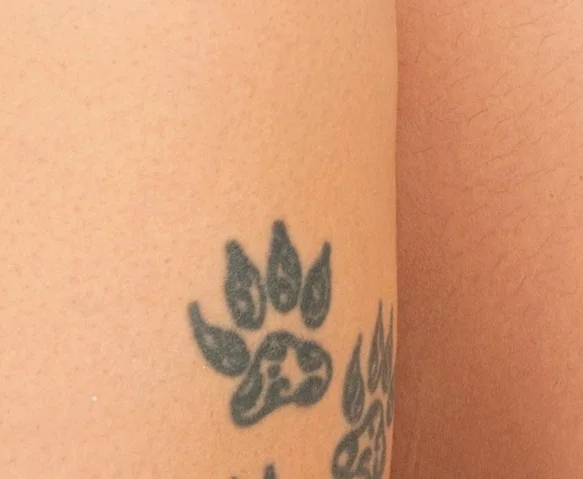 Paw print tattoos